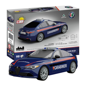 KLOCKI COBI 24654 Auto Policja Alfa Romeo Gulia Quadrifoglio Carabinieri ACTION TOWN 99 el.