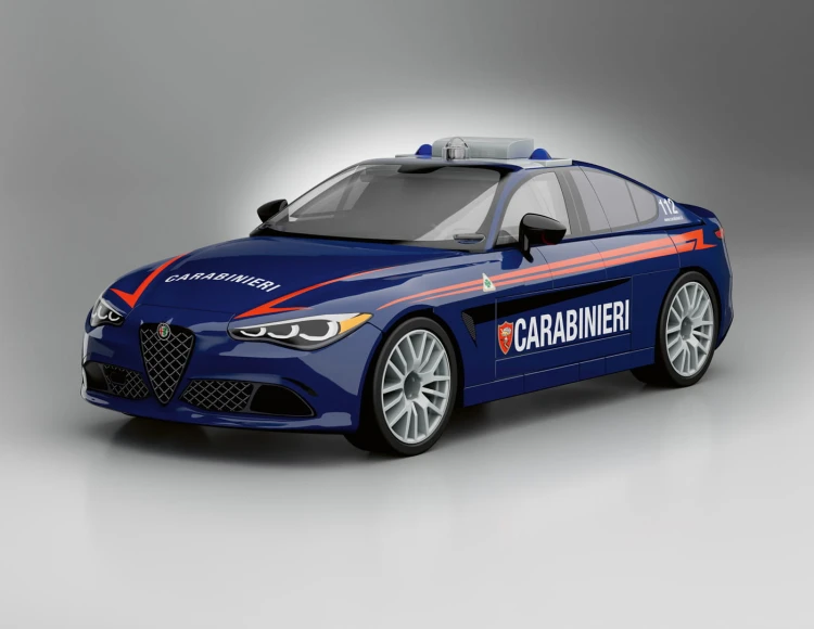 KLOCKI COBI 24654 Auto Policja Alfa Romeo Gulia Quadrifoglio Carabinieri ACTION TOWN 99 el.