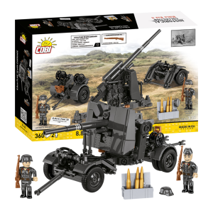 KLOCKI COBI 3140 Działo przeciwlotnicze 8.8Cm Flak With Carriage HISTORICAL COLLECTION WWII 360 el.