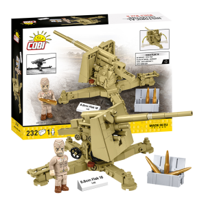 KLOCKI COBI 3141 Działo przeciwlotnicze 8.8Cm Flak 18 (DAK) HISTORICAL COLLECTION WWII 232 el.