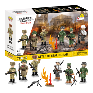 KLOCKI COBI 2061 Figurki Battle Of Stalingrad BITWA O STALINGRAD HISTORICAL COLLECTION WWII 76el.