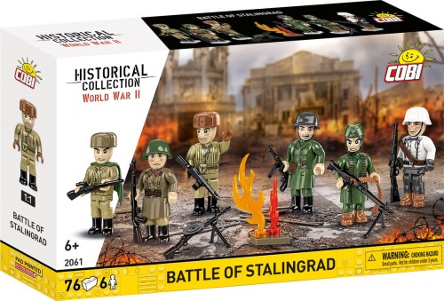 KLOCKI COBI 2061 Figurki Battle Of Stalingrad BITWA O STALINGRAD HISTORICAL COLLECTION WWII 76el.