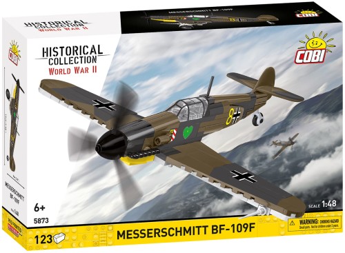 KLOCKI COBI 5873 Niemiecki Samolot Myśliwski Messerschmitt Bf-109F HISTORICAL COLLECTION WWII 123 el.