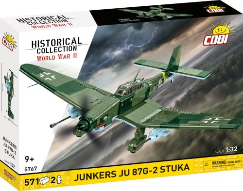 KLOCKI COBI 5767 Bombowiec Junkers Ju 87G-2 Stuka HISTORICAL COLLECTION WWII 571 el.