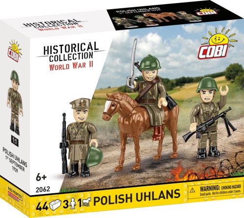 KLOCKI COBI 2062 Polscy Ułani 1 Września 1939 HISTORICAL COLLECTION WWII 44 el.