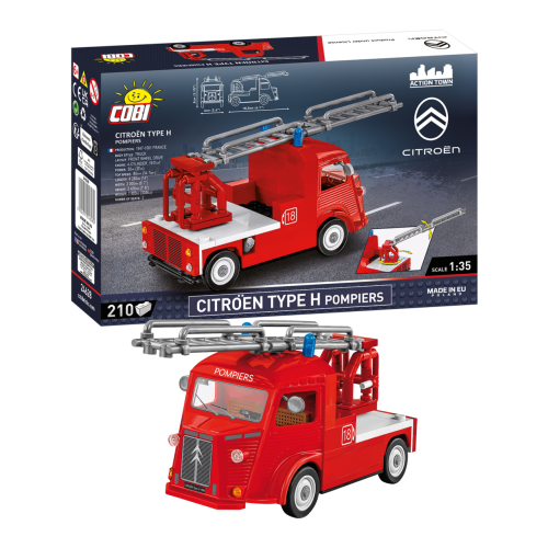 KLOCKI COBI 24628 Samochód Auto Citroën Type H (1947-1981) Pompiers ACTION TOWN 210 el.