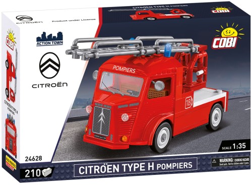 KLOCKI COBI 24628 Samochód Auto Citroën Type H (1947-1981) Pompiers ACTION TOWN 210 el.