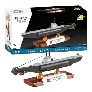 KLOCKI COBI 4861 Okręt Podwodny HNoMS Uredd (P-41) U-class HISTORICAL COLLECTION WWII 142 El.