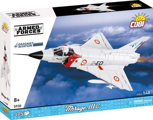 KLOCKI COBI 5930 Myśliwiec Francuski Mirage III C ARMED FORCES 375 El.