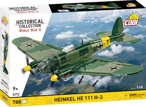 KLOCKI COBI 5772 Samolot Heinkel HE 111 H-3 HISTORICAL COLLECTION WWII 788 EL.