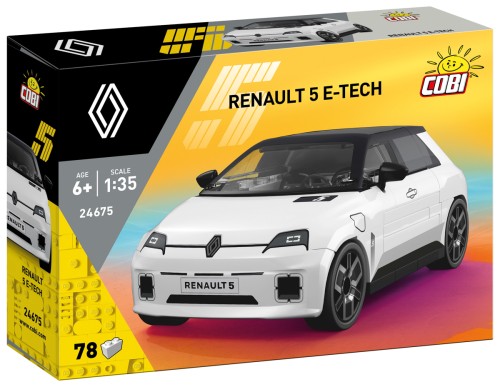 KLOCKI COBI 24675 Samochód Auto Renault 5 E-Tech White ACTION TOWN 78 el.