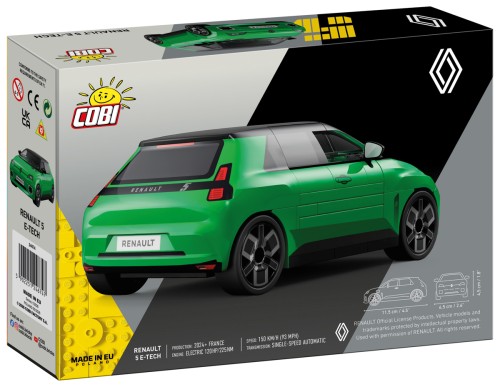 KLOCKI COBI 24674 Samochód Auto Renault 5 E-Tech Green ACTION TOWN 78 el.