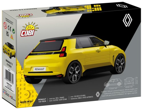 KLOCKI COBI 24673 Samochód Auto Renault 5 E-Tech Yellow ACTION TOWN 78 el.