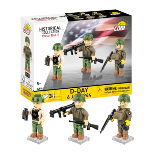 KLOCKI COBI-2058A Figurki D-DAY 6 June 1944 HISTORICAL COLLECTION WWII