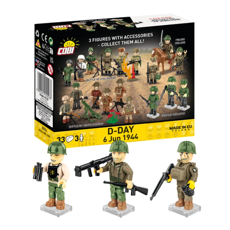 KLOCKI COBI-2058A Figurki D-DAY 6 June 1944 HISTORICAL COLLECTION WWII