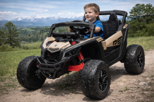 Toyz Maverick terenowy pojazd akumulatorowy dla dzieci 24V 4x200W auto na akumulator KHAKI