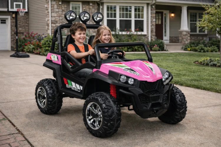 Toyz Grand Buggy terenowy samochód na akumulator dla dzieci 24V 4x45W RÓŻOWY 2 miejsca