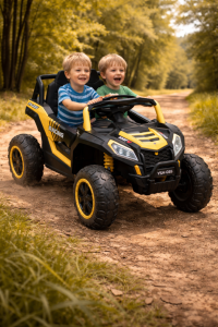 Toyz Axel pojazd na akumulator dla dzieci 12V 4x45W buggy ATV ZŁOTY