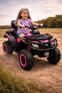 Toyz Rush quad na akumulator dla dzieci 24V 4x80W 4x4 RÓŻOWY