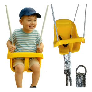 Huśtawka kubełkowa krzesełko dla dzieci ŻÓŁTA