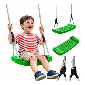 Huśtawka deska dla dzieci ogrodowa plastikowa ZIELONA