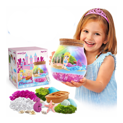 KULA TERRARIUM ŚWIECĄCE Z SYRENKĄ