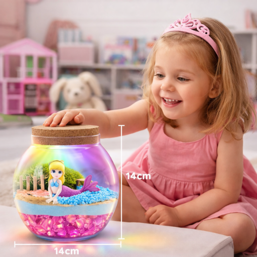 KULA TERRARIUM ŚWIECĄCE Z SYRENKĄ