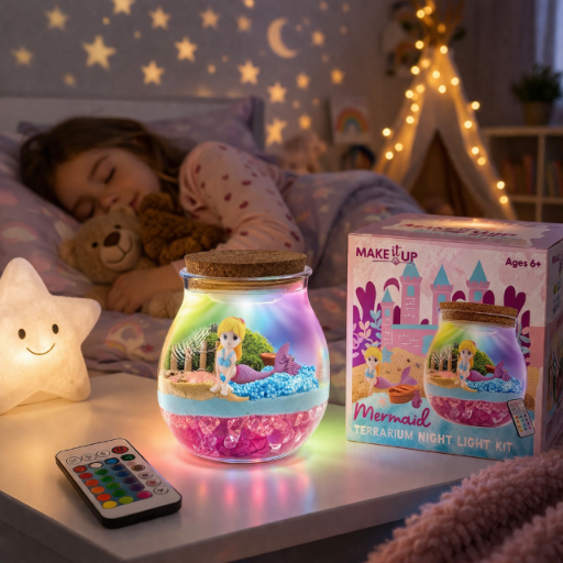 KULA TERRARIUM ŚWIECĄCE Z SYRENKĄ