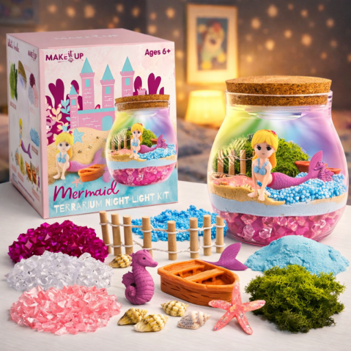 KULA TERRARIUM ŚWIECĄCE Z SYRENKĄ