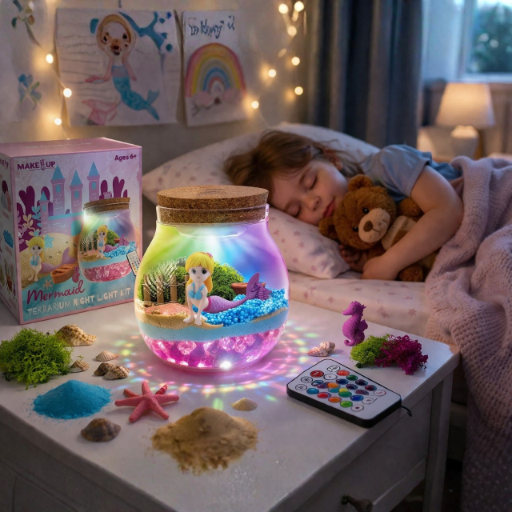 KULA TERRARIUM ŚWIECĄCE Z SYRENKĄ