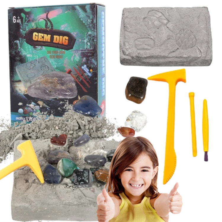WYKOPALISKA KOPALNIA KRYSZTAŁÓW DIAMENTÓW ZABAWKA ARCHEOLOG ARCHEOLOGICZNE