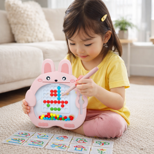 Tablica magnetyczna Montessori królik dla dzieci edukacyjna zabawka prezent