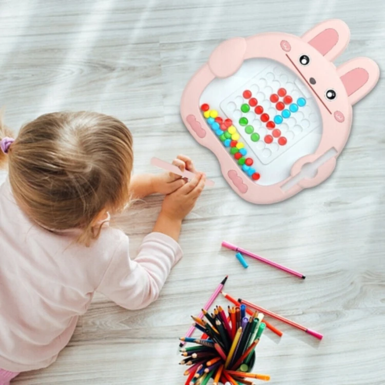 Tablica magnetyczna Montessori królik dla dzieci edukacyjna zabawka prezent