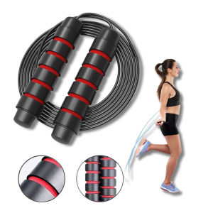 Skakanka łożyskowa 3 m z piankowymi rączkami dla dzieci i dorosłych