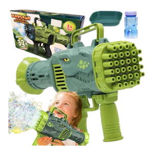 Pistolet do baniek Dinozaur dla dzieci zabawka do baniek mydlanych