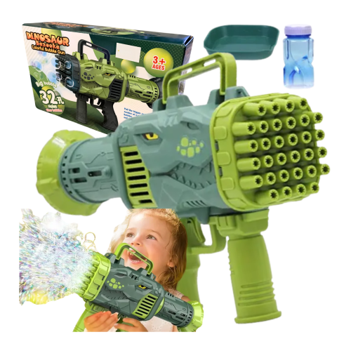Pistolet do baniek Dinozaur dla dzieci zabawka do baniek mydlanych