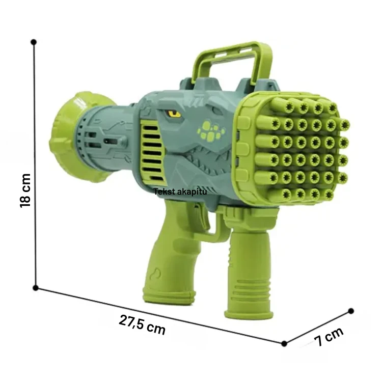 Pistolet do baniek Dinozaur dla dzieci zabawka do baniek mydlanych