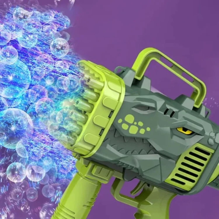 Pistolet do baniek Dinozaur dla dzieci zabawka do baniek mydlanych