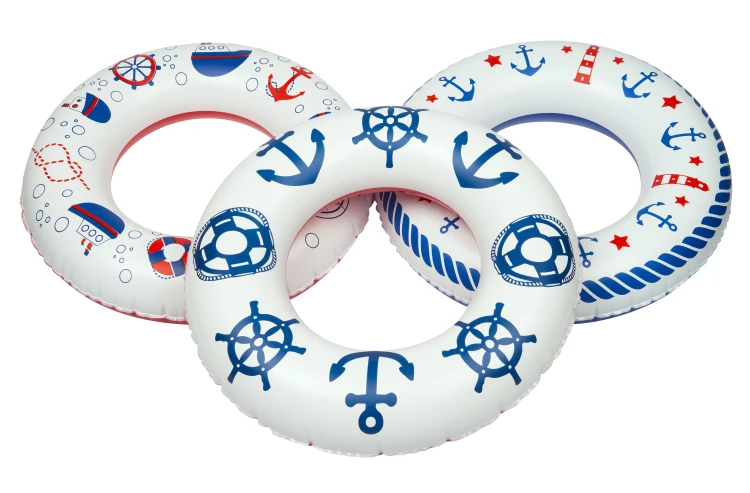 Koło dmuchane 45 cm Latarnie morskie dla dzieci do pływania na basen i plażę