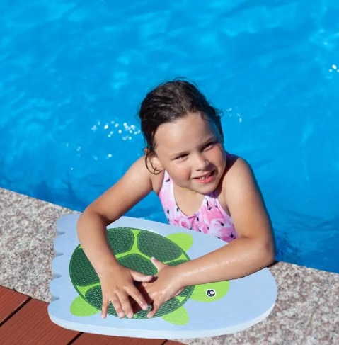 Deska piankowa do pływania Żółw dla dzieci na basen i plażę