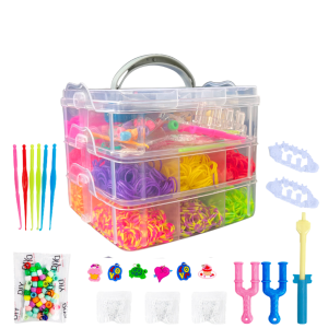 Zestaw gumek 4500 sztuk do robienia bransoletek kreatywny dla dzieci