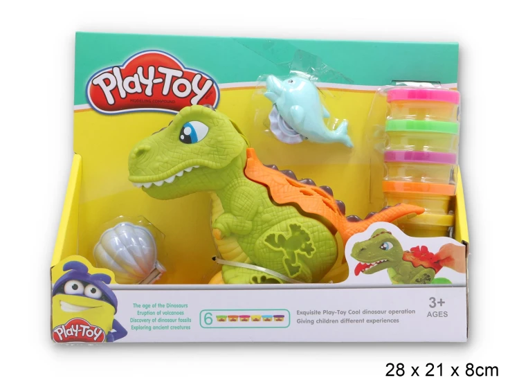Ciastolina masa plastyczna Dinozaur z akcesoriami dla dzieci