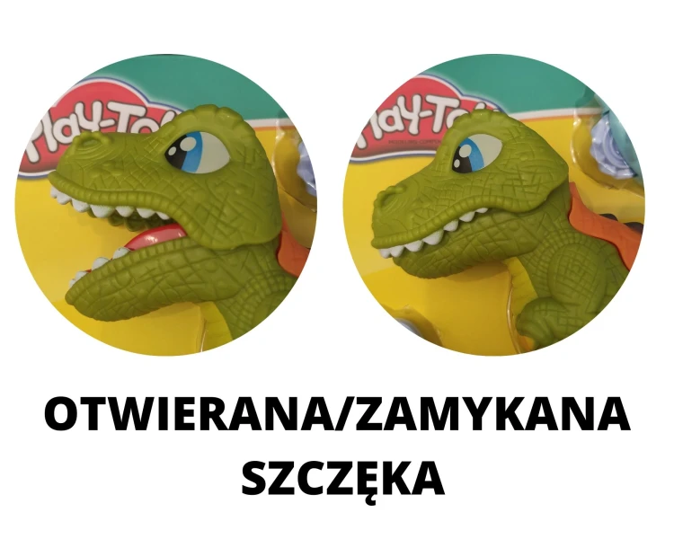 Ciastolina masa plastyczna Dinozaur z akcesoriami dla dzieci