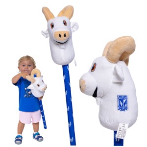 Koń na kiju Koziołek Lech dla dzieci zabawka do jeżdżenia hobby horse