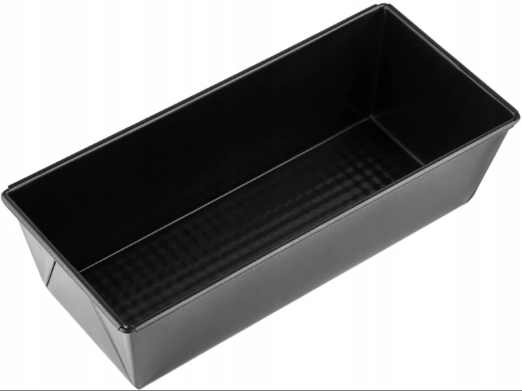 Keksówka fakturowa forma do pieczenia 26,3x11x7,5 cm blacha stal węglowa