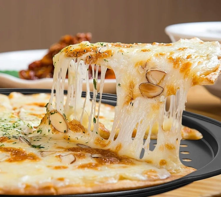 Forma do pizzy Berretti okrągła 36x33,5 cm non stick stal węglowa blacha