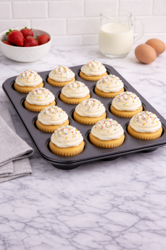Forma do pieczenia muffinek 12 szt 35x26x2,8 cm blacha stal węglowa