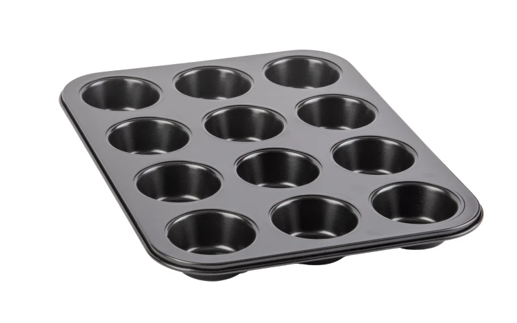 Forma do pieczenia muffinek 12 szt 35x26x2,8 cm blacha stal węglowa