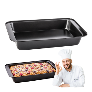 Keksówka forma do pieczenia ciasta 37x25 cm non stick stal węglowa blacha