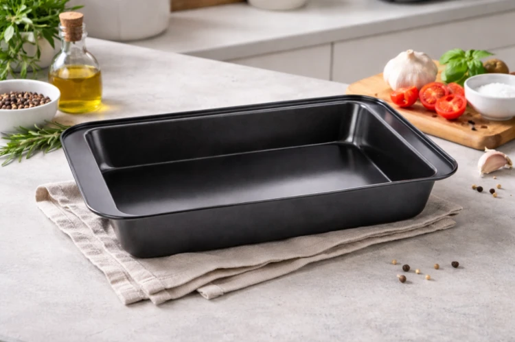 Keksówka forma do pieczenia ciasta 37x25 cm non stick stal węglowa blacha